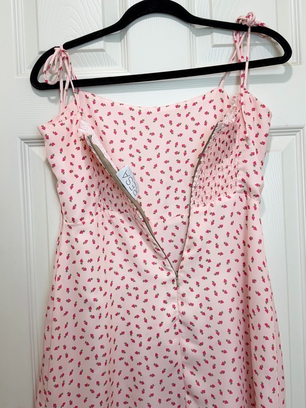 RESA Odi mini dress Tie-shoulder Sz S - Picture 5 of 7